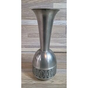 Norwegian Selandia Pewter‎ 5.5" Inch Vase Mid Century Modern Design